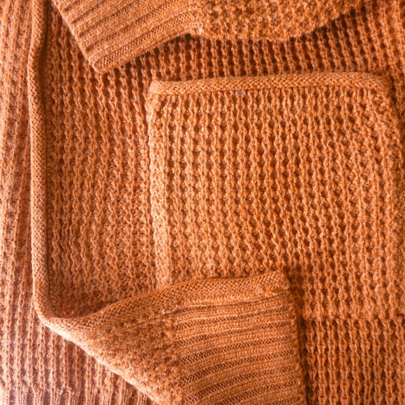 Waffle Open Cardigan Sweater - Picture 2 of 2